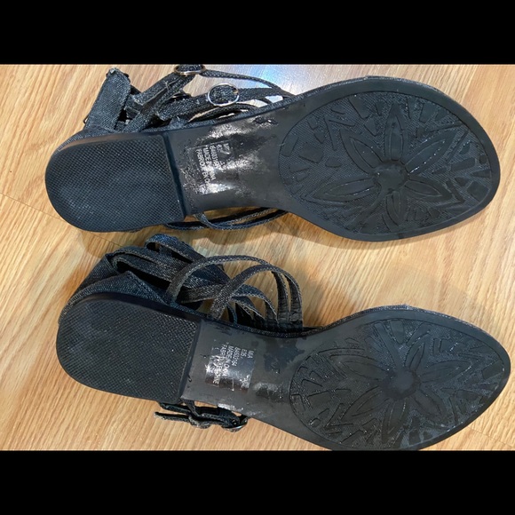 Jules & James flat denim look sandals - NWOT size 10.5 - Picture 4 of 6